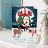 Personalised Bauble Christmas Card O