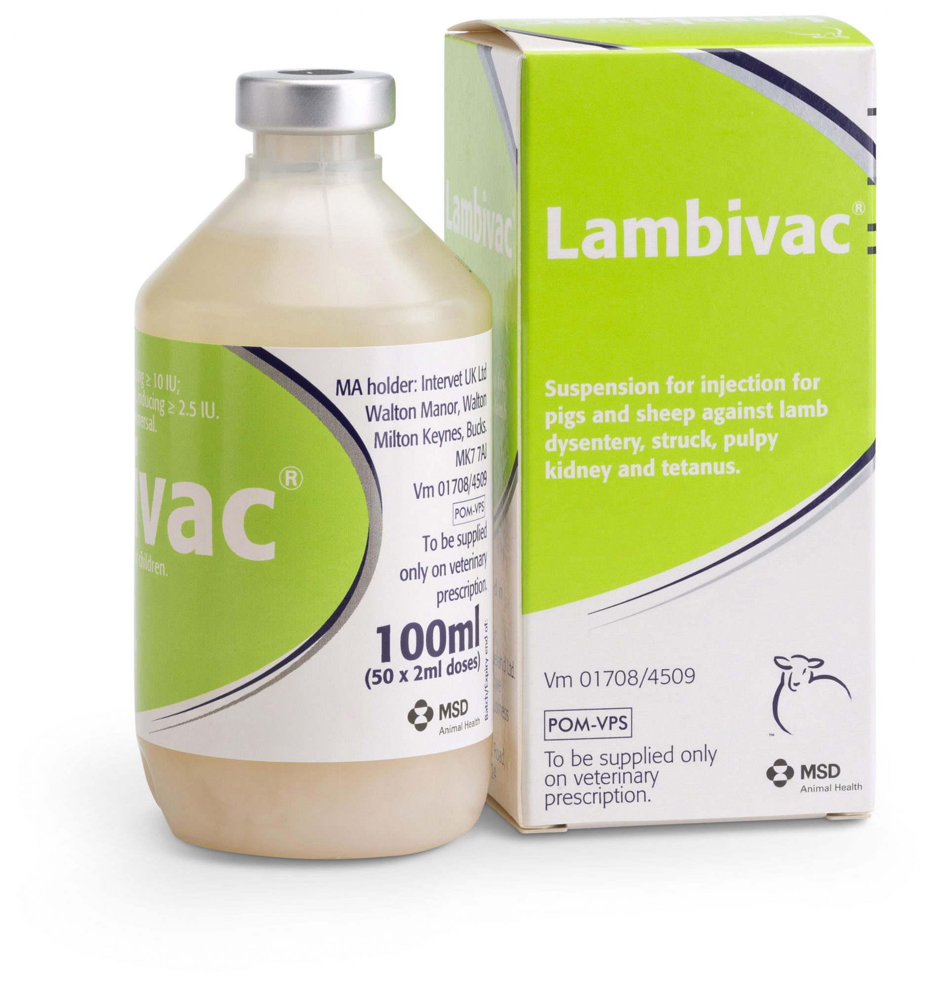 MSD LAMBIVAC Cattle Medicine Mole Avon