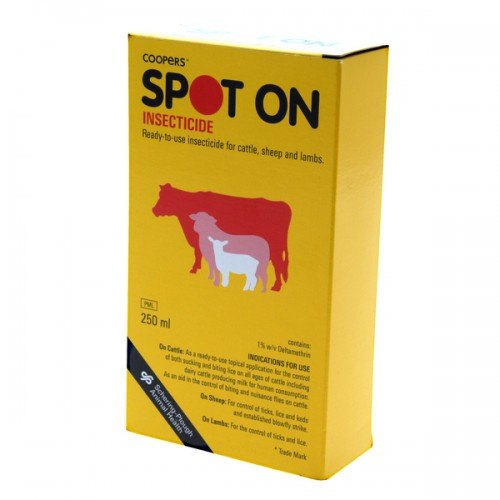Zoetis SPOT ON COOPERS Cattle Medicine Mole Avon