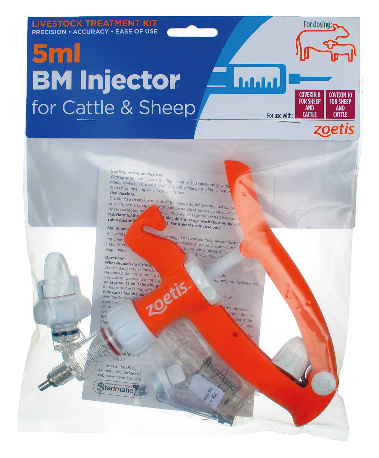 ZOETIS Covexin Vaccinator Gun 5ml Vaccinators & Injectors Mole Avon