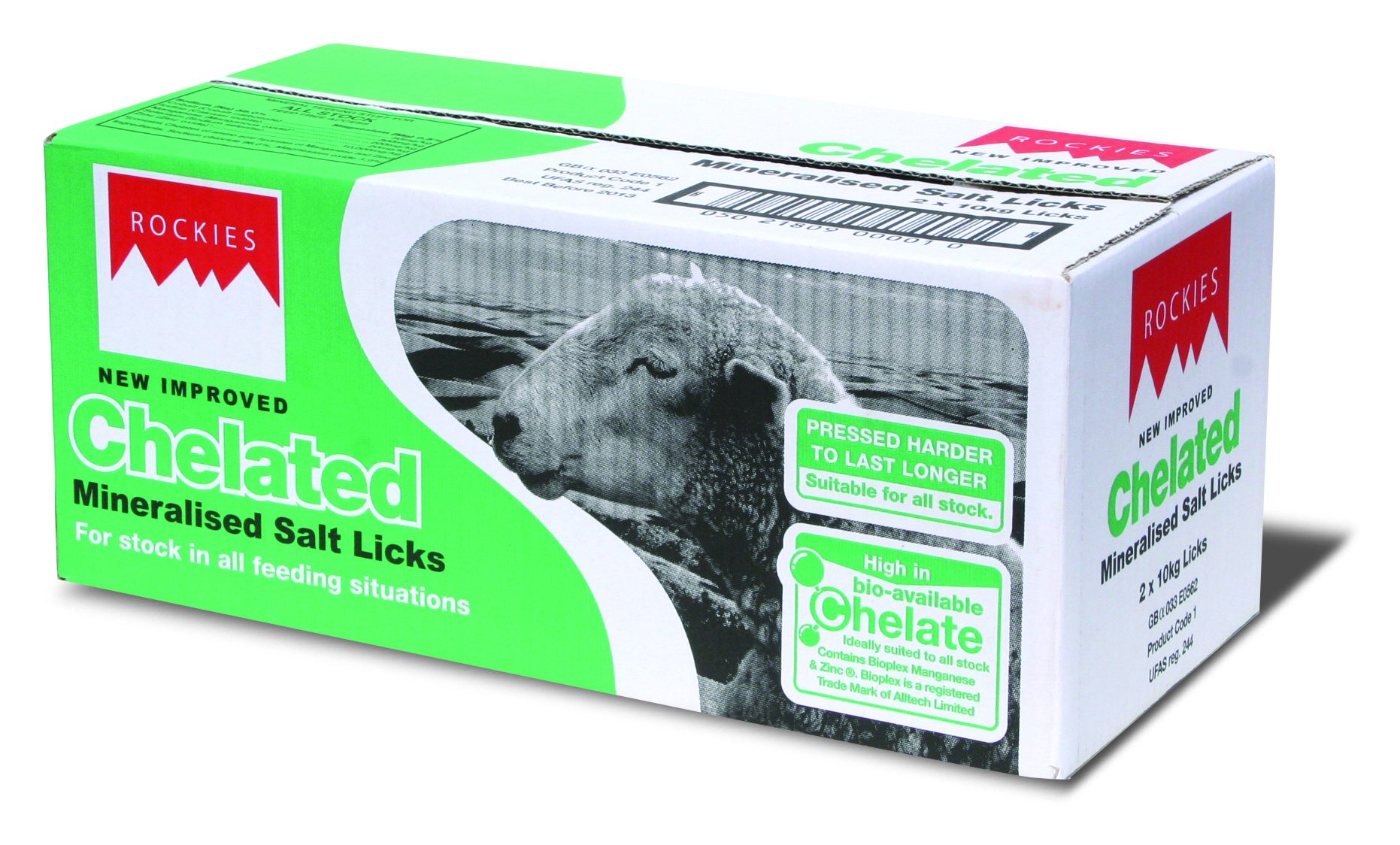 Rockies Chelated Salt Lick 2 x 10kg Cattle Supplement Mole Avon
