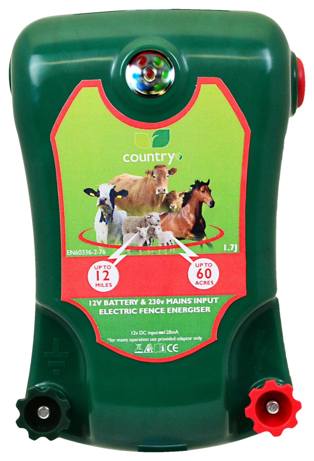 thumbnail image 2 of GEMI E/220 Extra Strong Electrifier For Electric Fences – Made In Italy, Red, 8053017260181 2 of 6