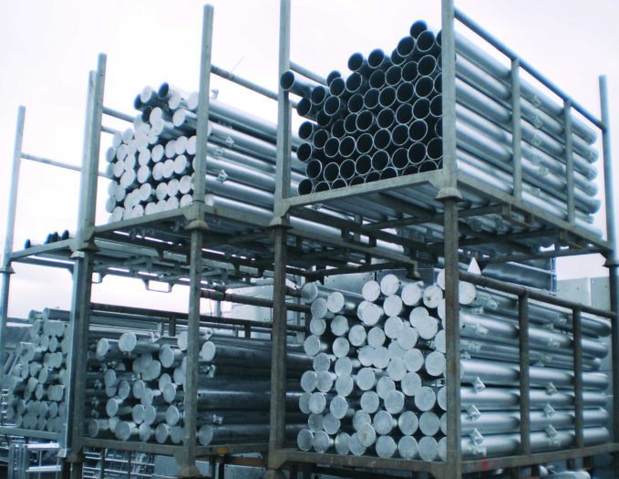Galvanised Square Dual Slam Post 4