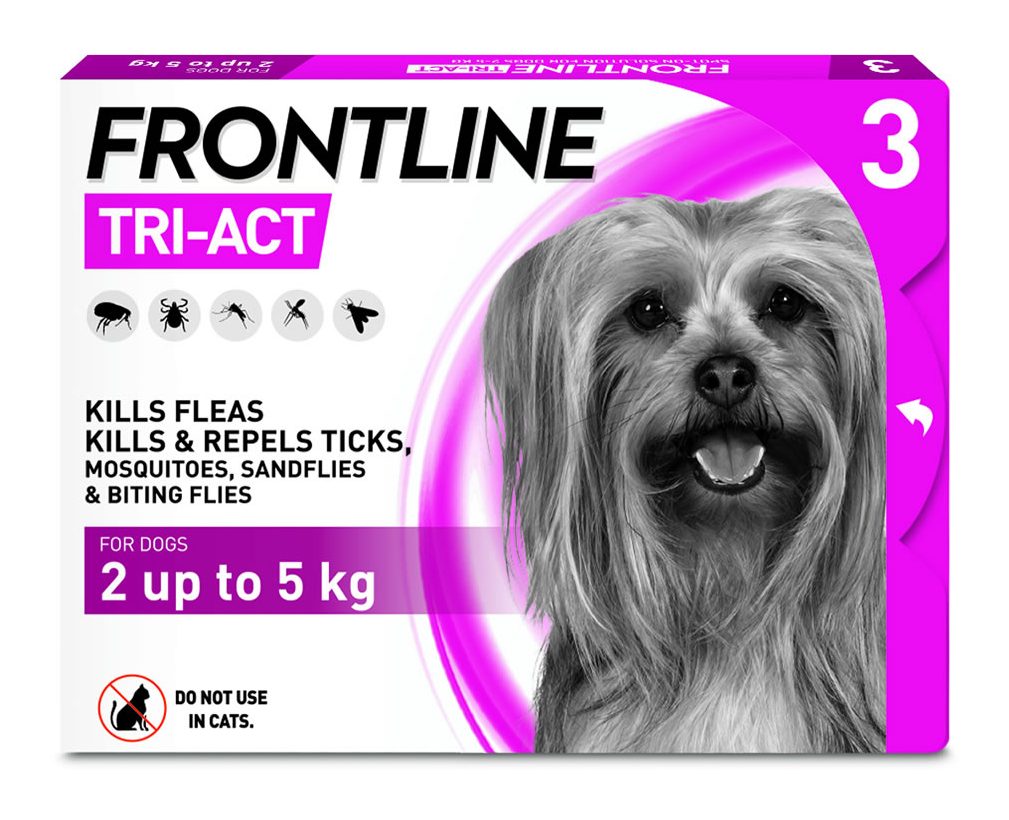 Frontline Tri Act Small Dog Pipettes Flea, Tick Worm