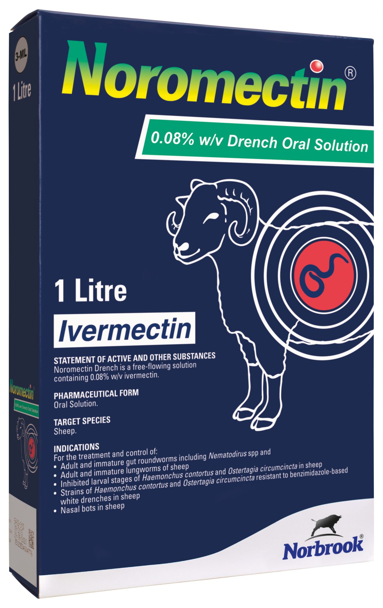 Norbrook NOROMECTIN SHEEP DRENCH Sheep Medicine Mole Avon