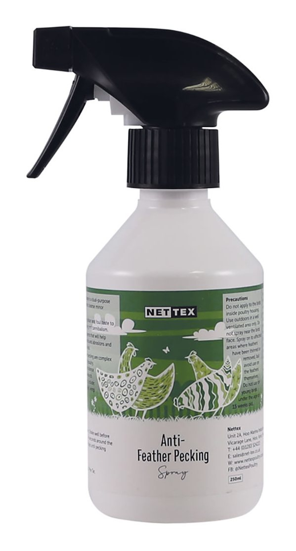Nettex Anti Feather Pecking Spray 250ml Disinfectants & Sanitisers