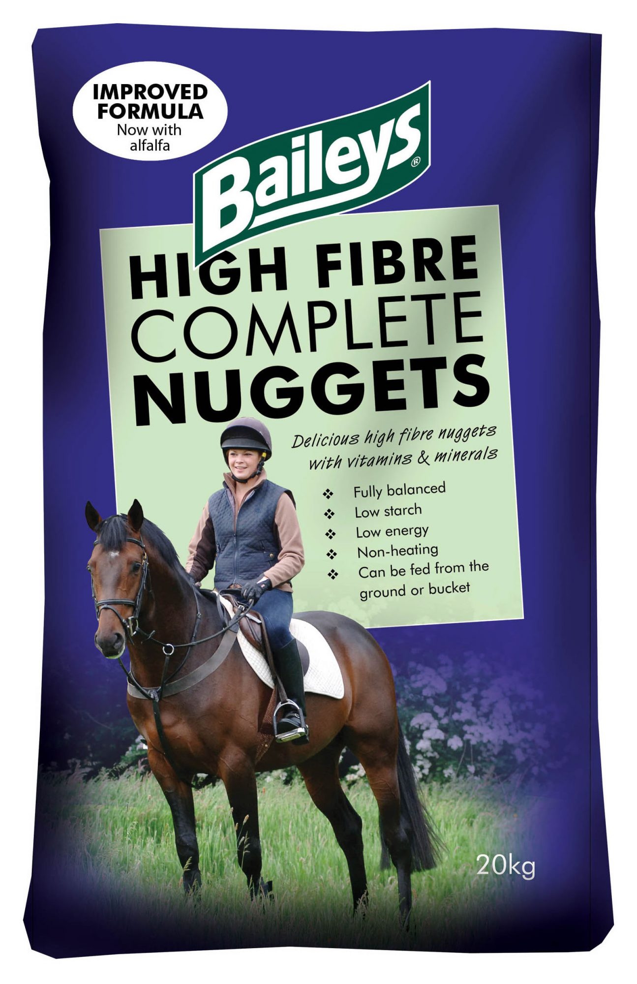 Baileys Horse Feeds Baileys High Fibre Complete 20kg Chaffs & Fibre