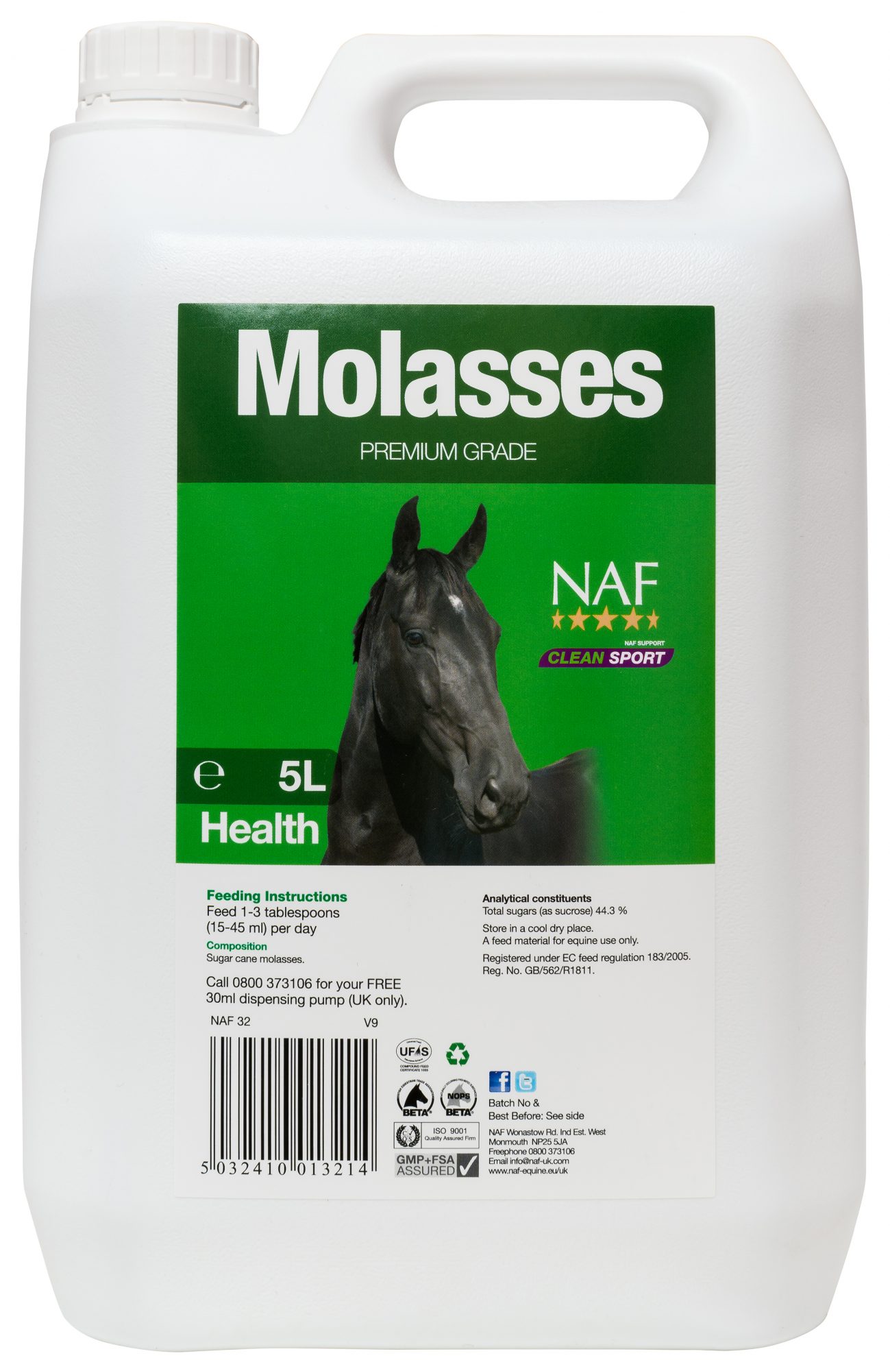NAF Molasses 5L - Nutrition & Digestion - Mole Avon