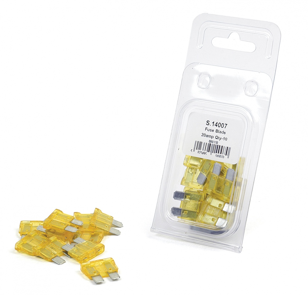 Sparex Fuse Blade 15 Amp 10 Pack Yellow - Electrical