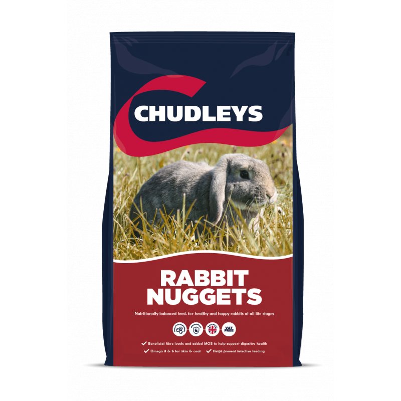 D&H Chudleys Rabbit Nuggets 14kg Rabbit Mole Avon