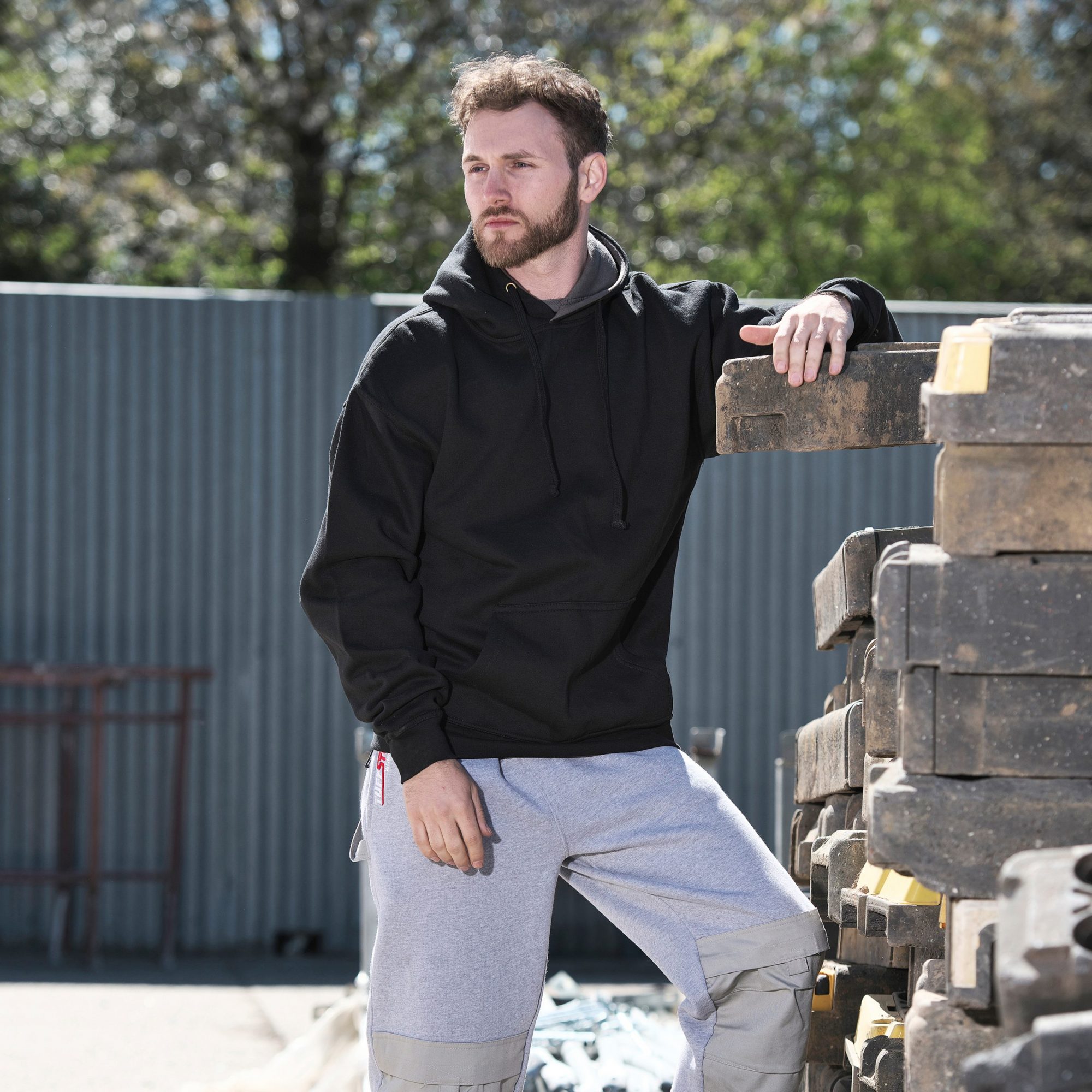 Tuffstuff Hendon Hoodie Black - Jumpers & Hoodies