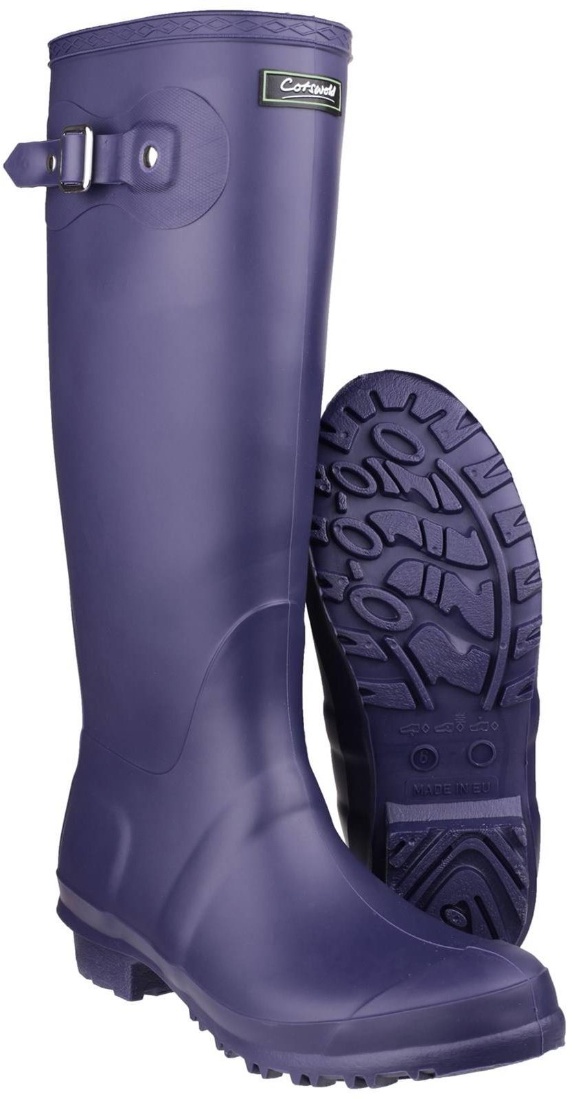 Purple Womens Wellies Wide Fit Cotswold Boots Woodland Ladies