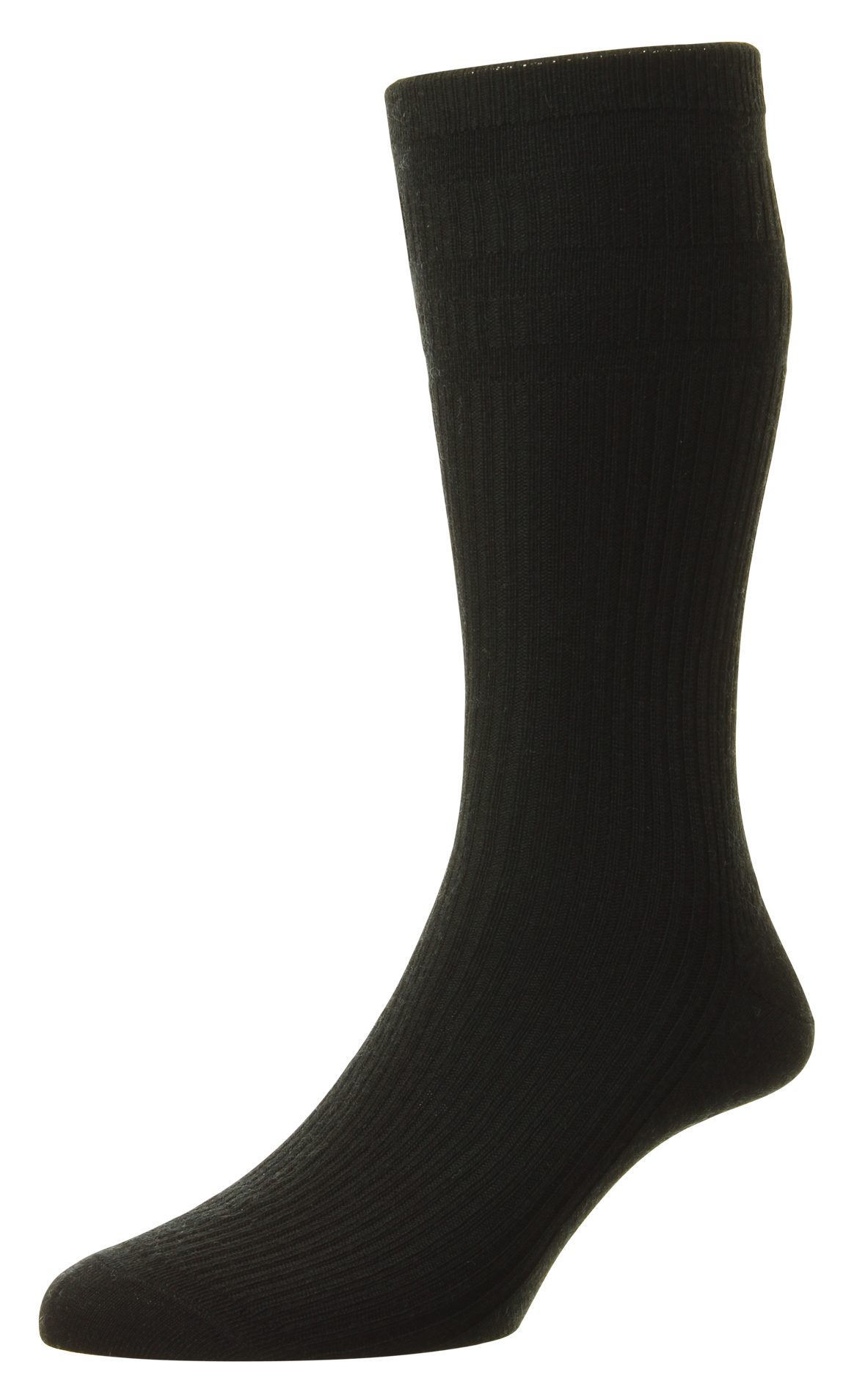 HJ Hall Softop Wool Sock Black Size 6 11 Socks