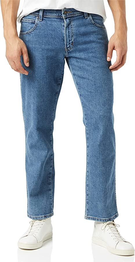 Wrangler Texas Jeans New Men's Regular Fit Black Blue Darkstone Stonewash Denim - Foto 9