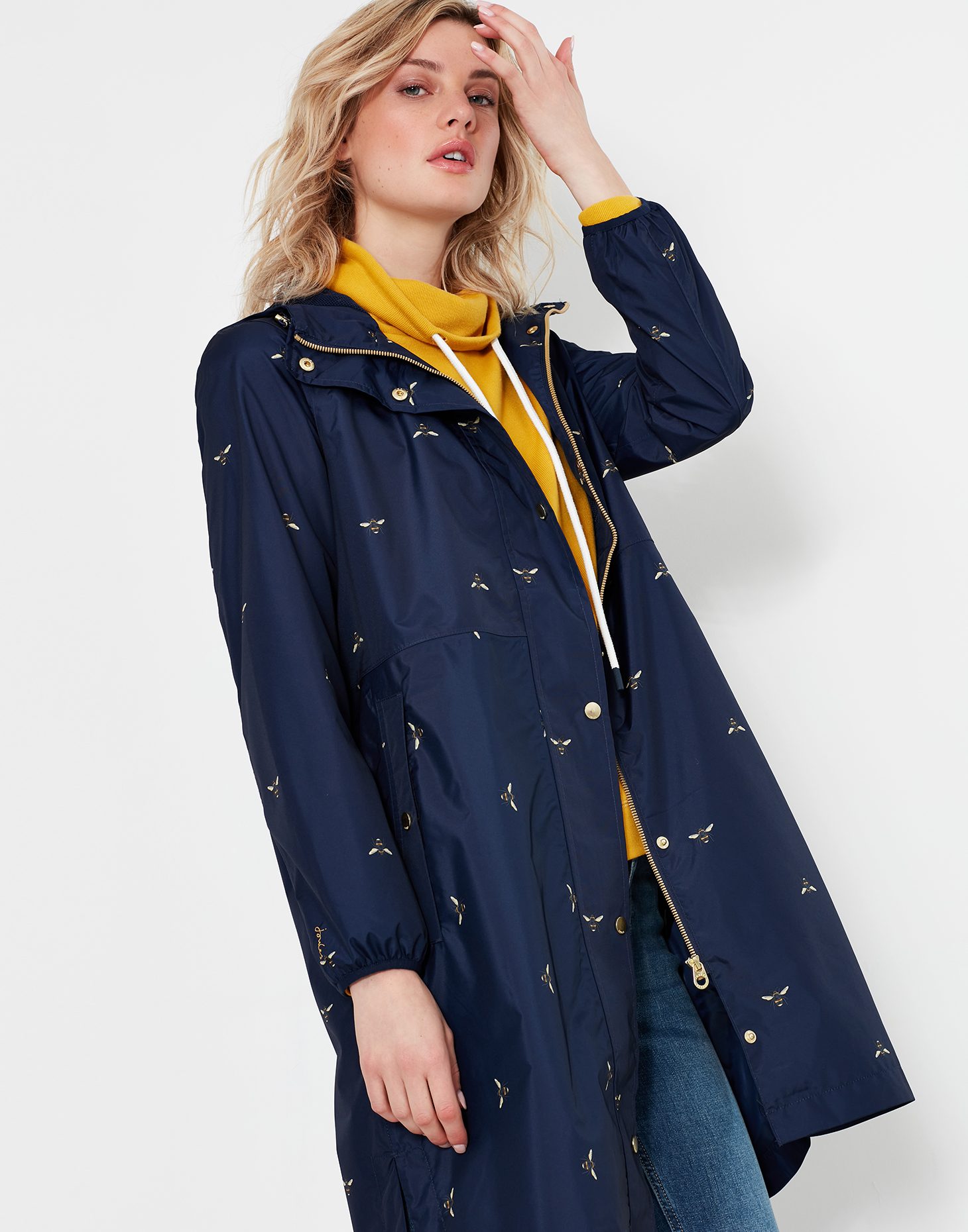 Joules Waybridge Navy Bee Coat Jackets, Coats & Gilets Mole Avon