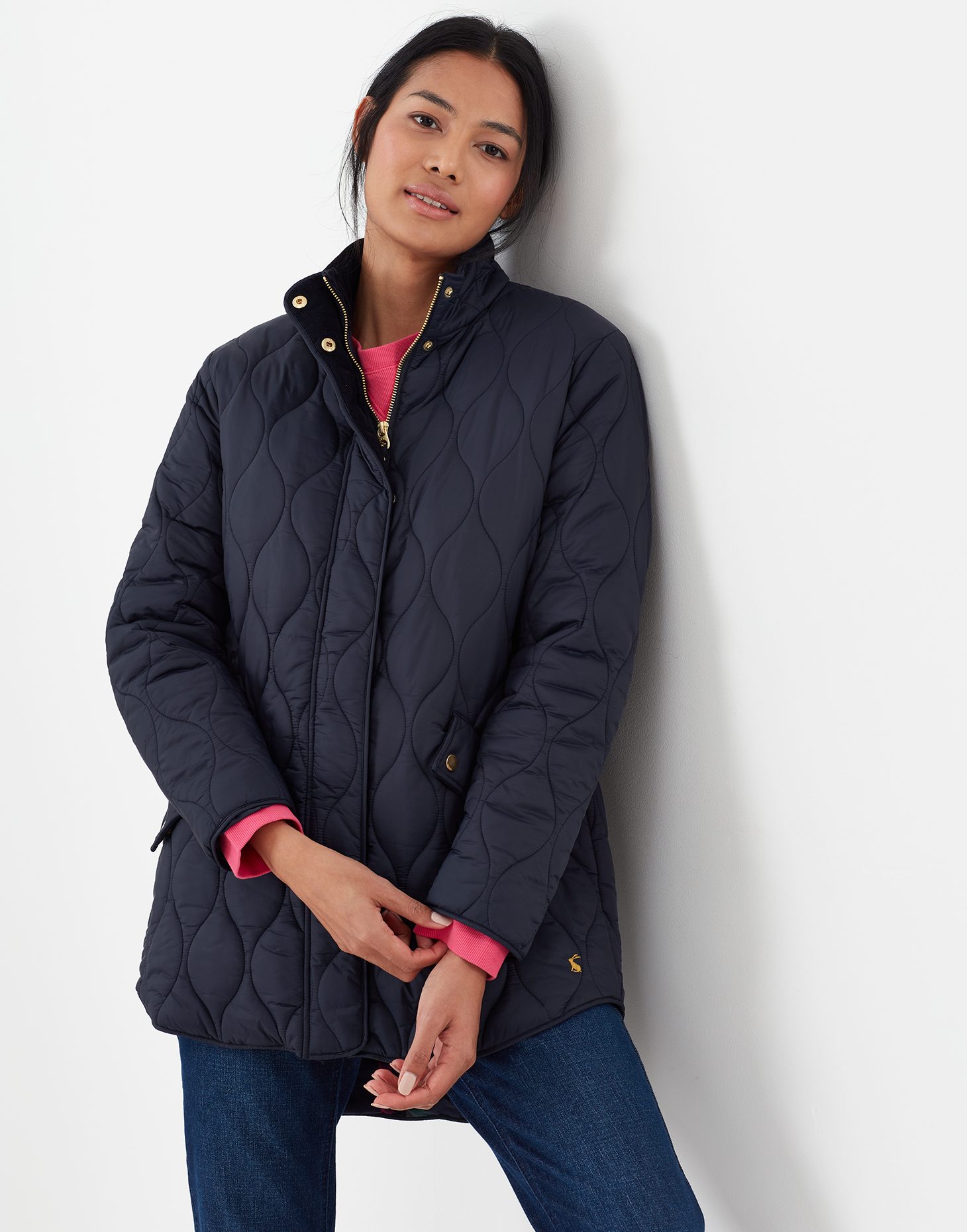 Joules Rosedale Marine Navy Coat - Jackets, Coats & Gilets - Mole Avon