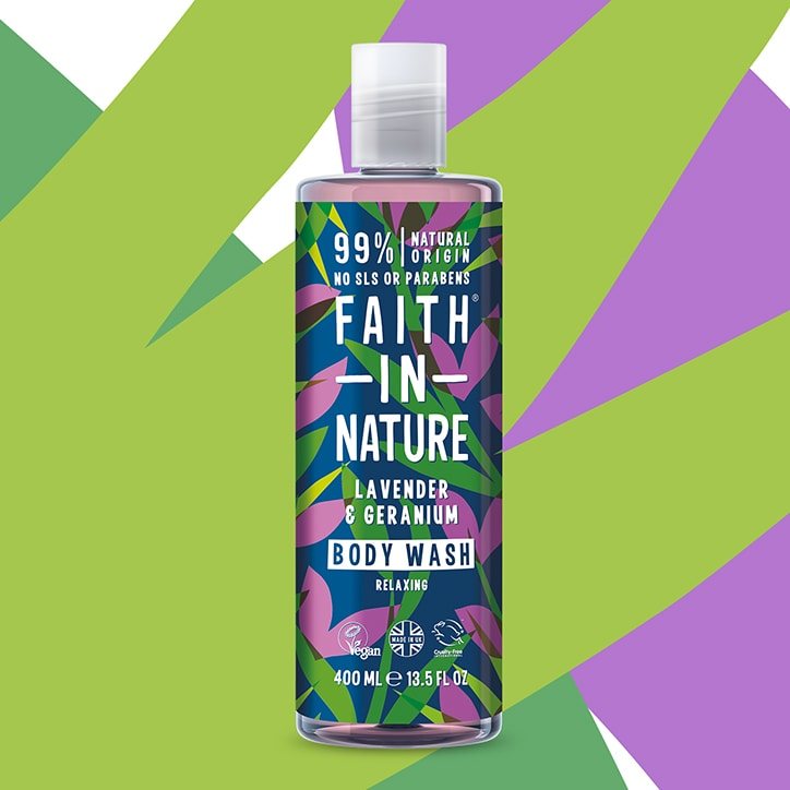 Faith In Nature Lavender & Geranium Shower Gel 400ml Hand & Body Care