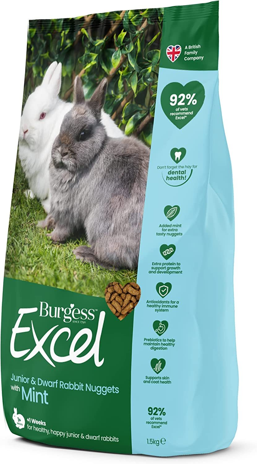 BURGESS JUNIOR RABBIT MINT 1.5KG Rabbit Mole Avon