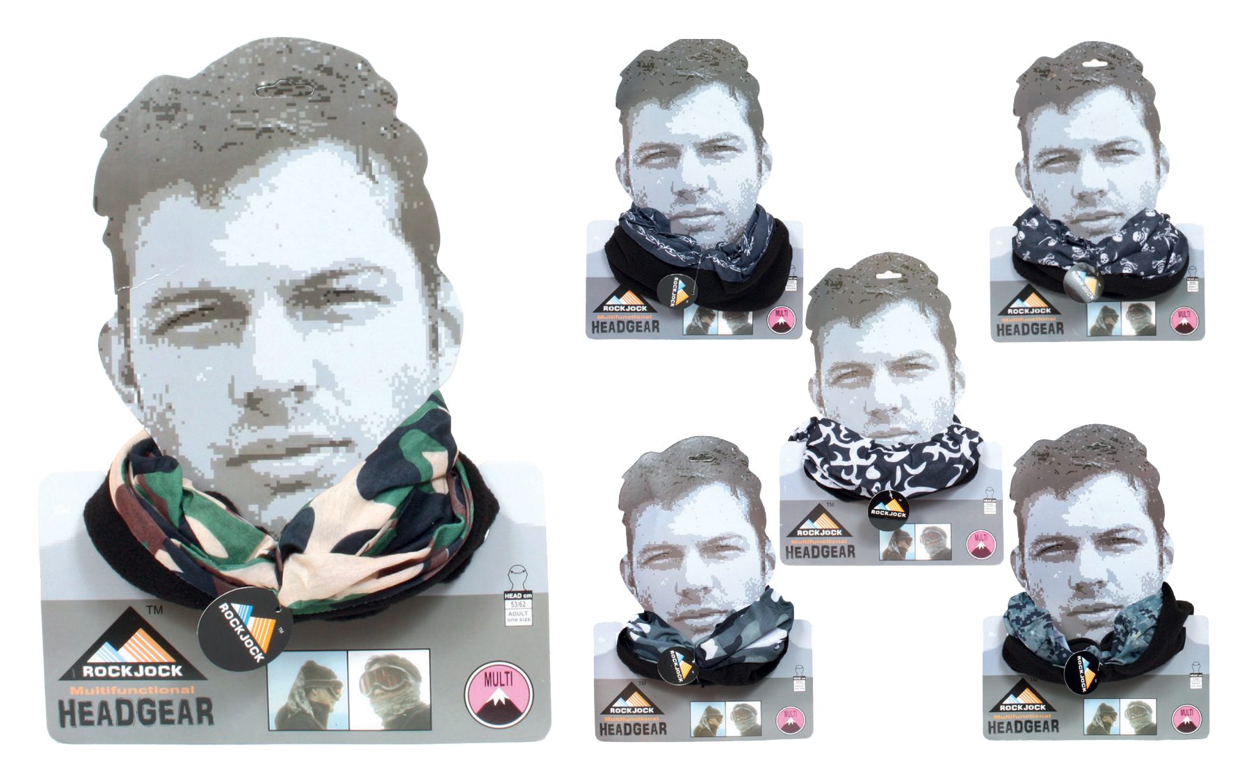 RockJock Men's Rock Jock Neck Warmer Assorted Scarves & Ties Mole Avon