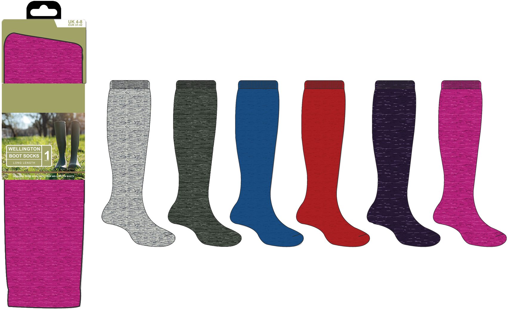 ProHike Pro Hike Wellington Boot Sock Socks & Tights Mole Avon