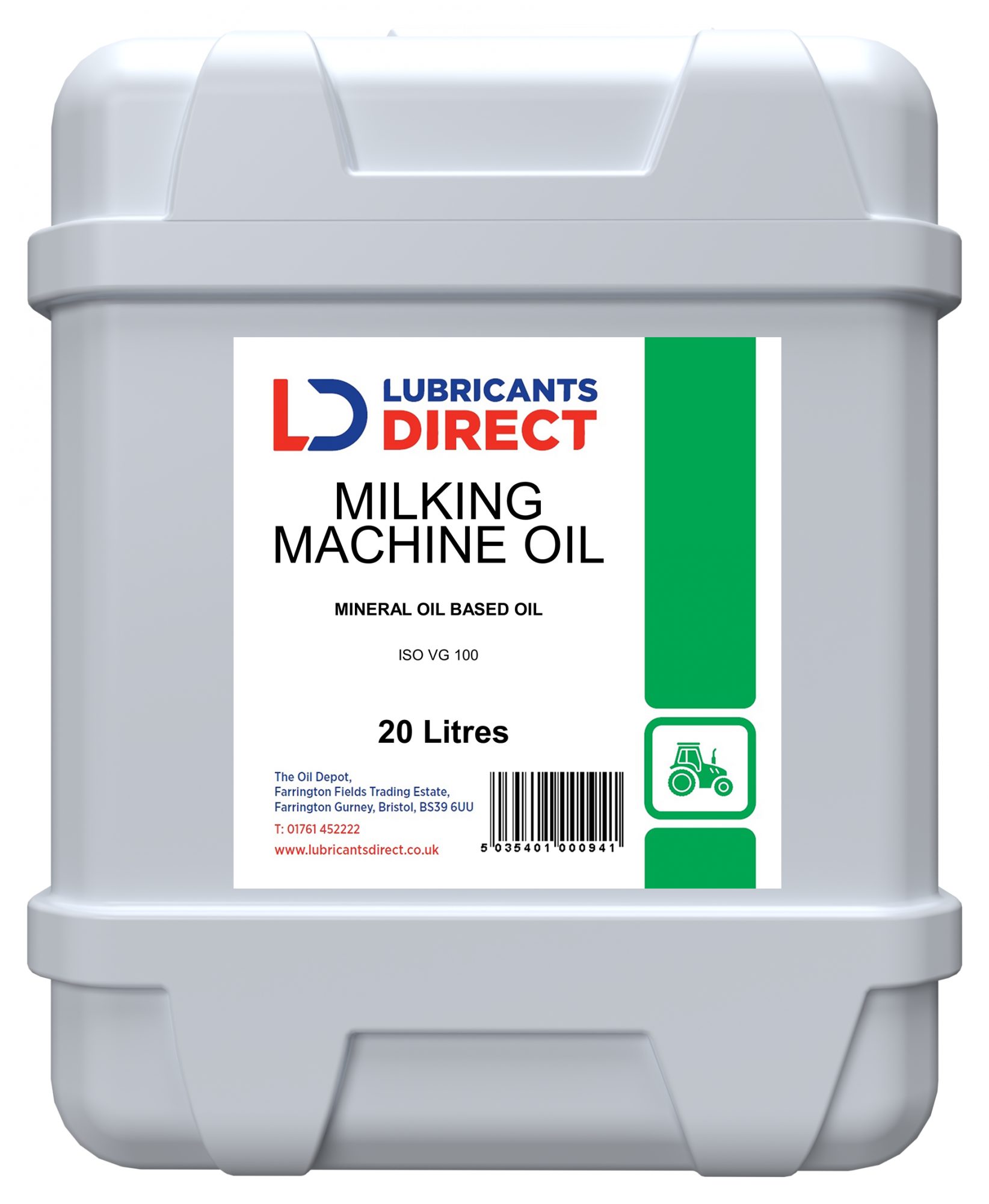 Lubricants Direct Milking Machine Oil 20L Chemicals Mole Avon