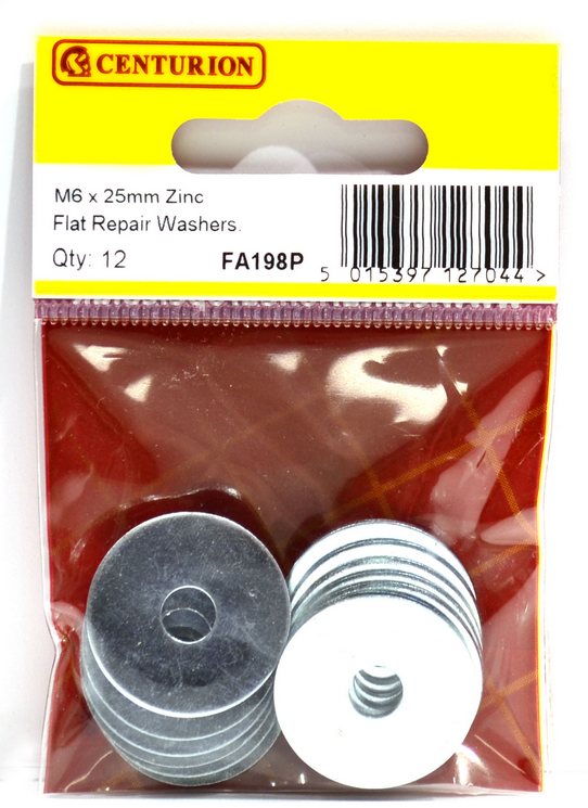 Centurion Flat Repair Washers M6 5 Pack Nuts, Bolts & Washers Mole Avon
