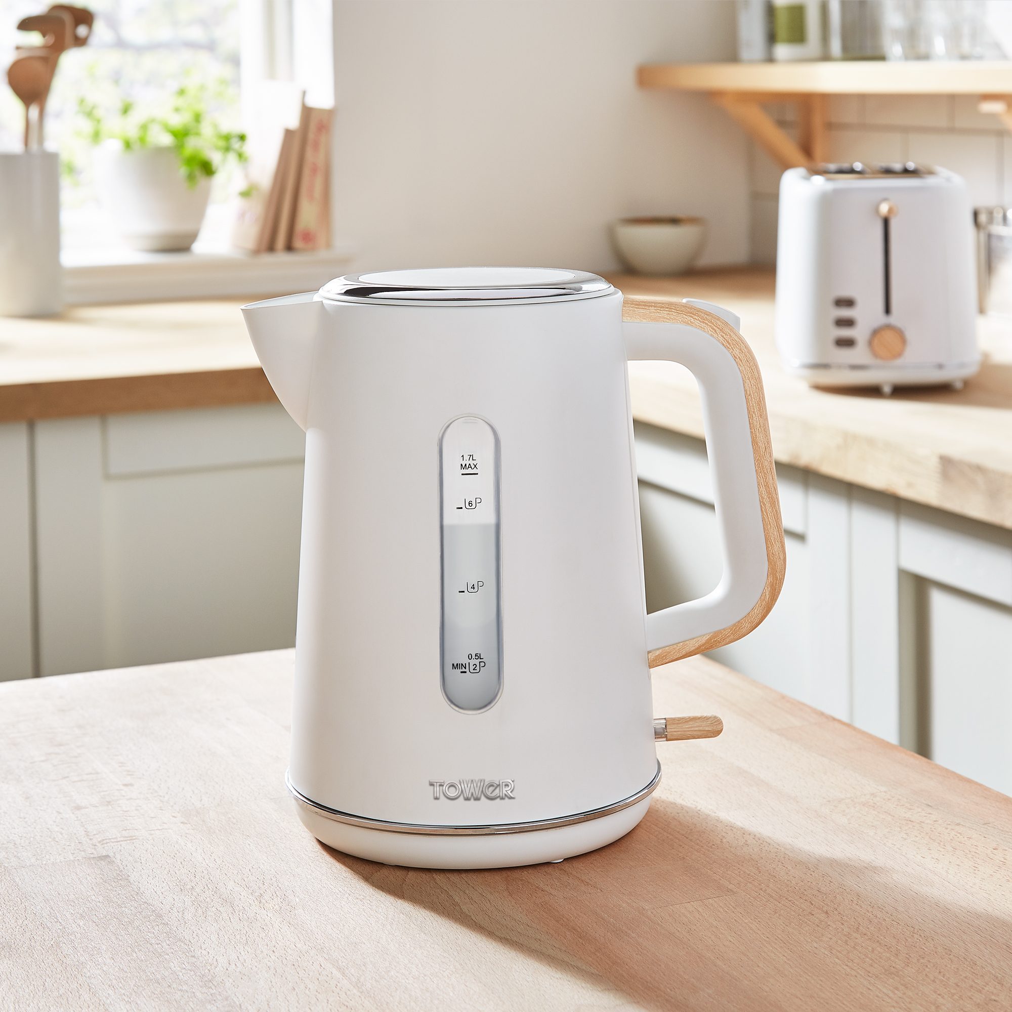 TOWER Tower Scandi Rapid Boil Kettle 1.7L Kettles & Toasters Mole Avon