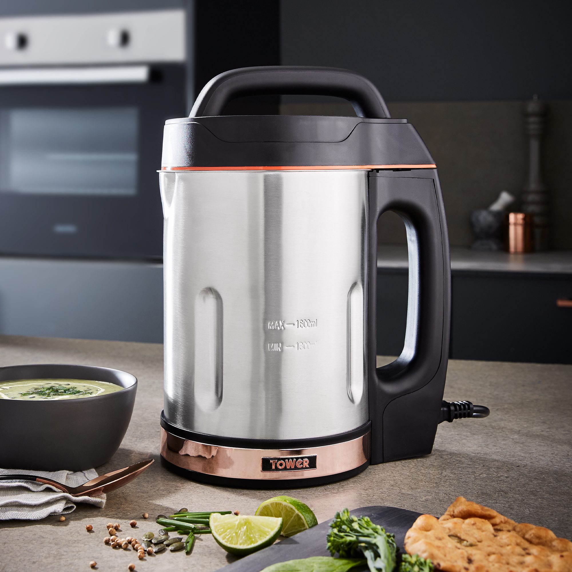 TOWER Tower Rose Gold Soup Maker 1.6L - Blenders & Mixers - Mole Avon