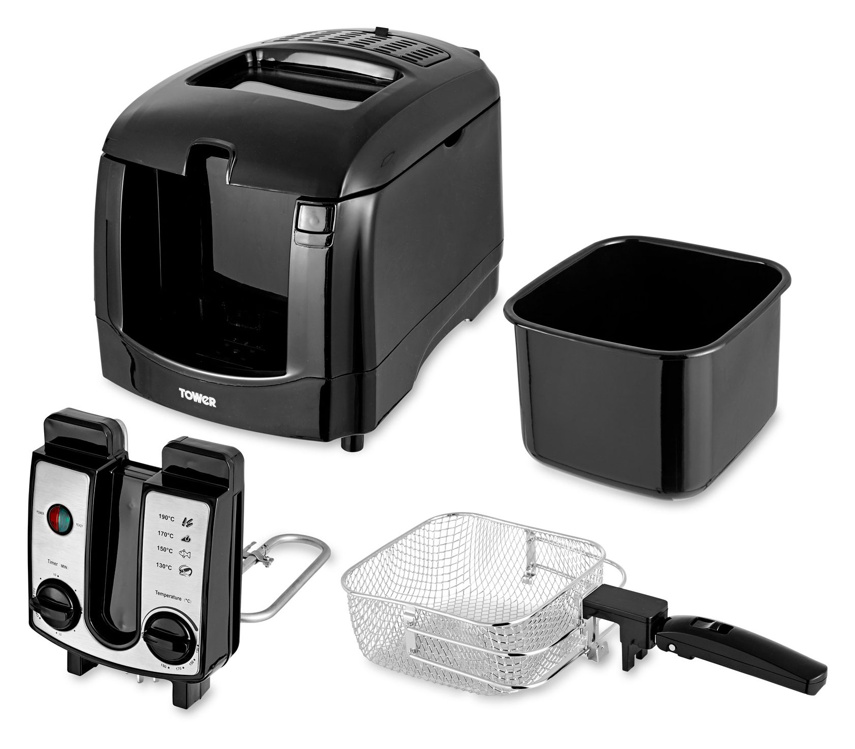 TOWER Tower Easy Clean Deep Fryer 3L Fryers & Slowcookers Mole Avon