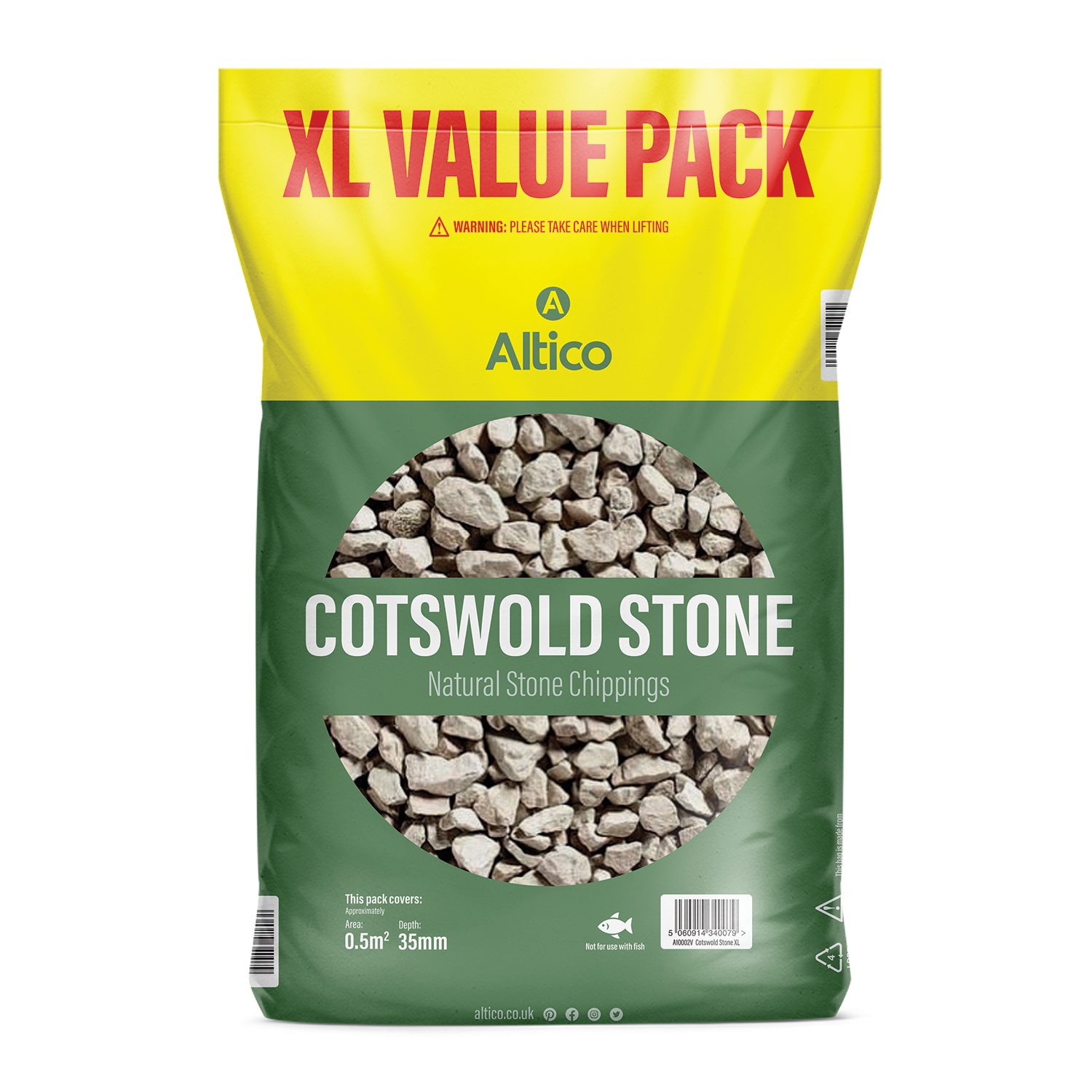 Altico Cotswold Stone XL Value Pack Aggregates & Stone Mole Avon