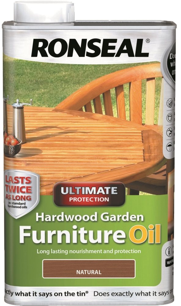 Ronseal Garden Furniture Oil Natural 1L Wood Treatments & Paints