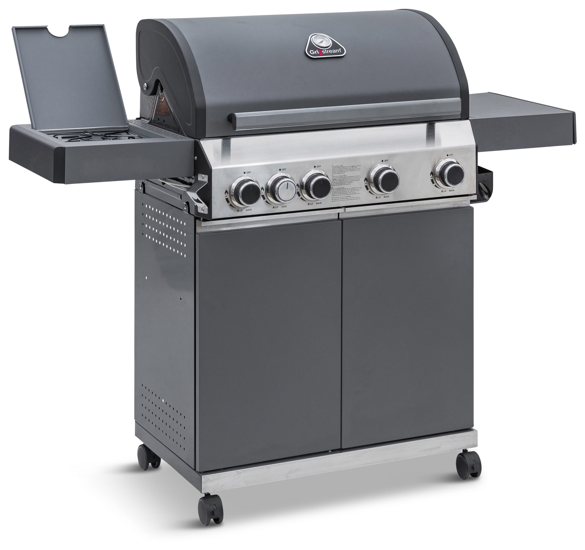 grillstream classic 4 burner hybrid bbq with side burner
