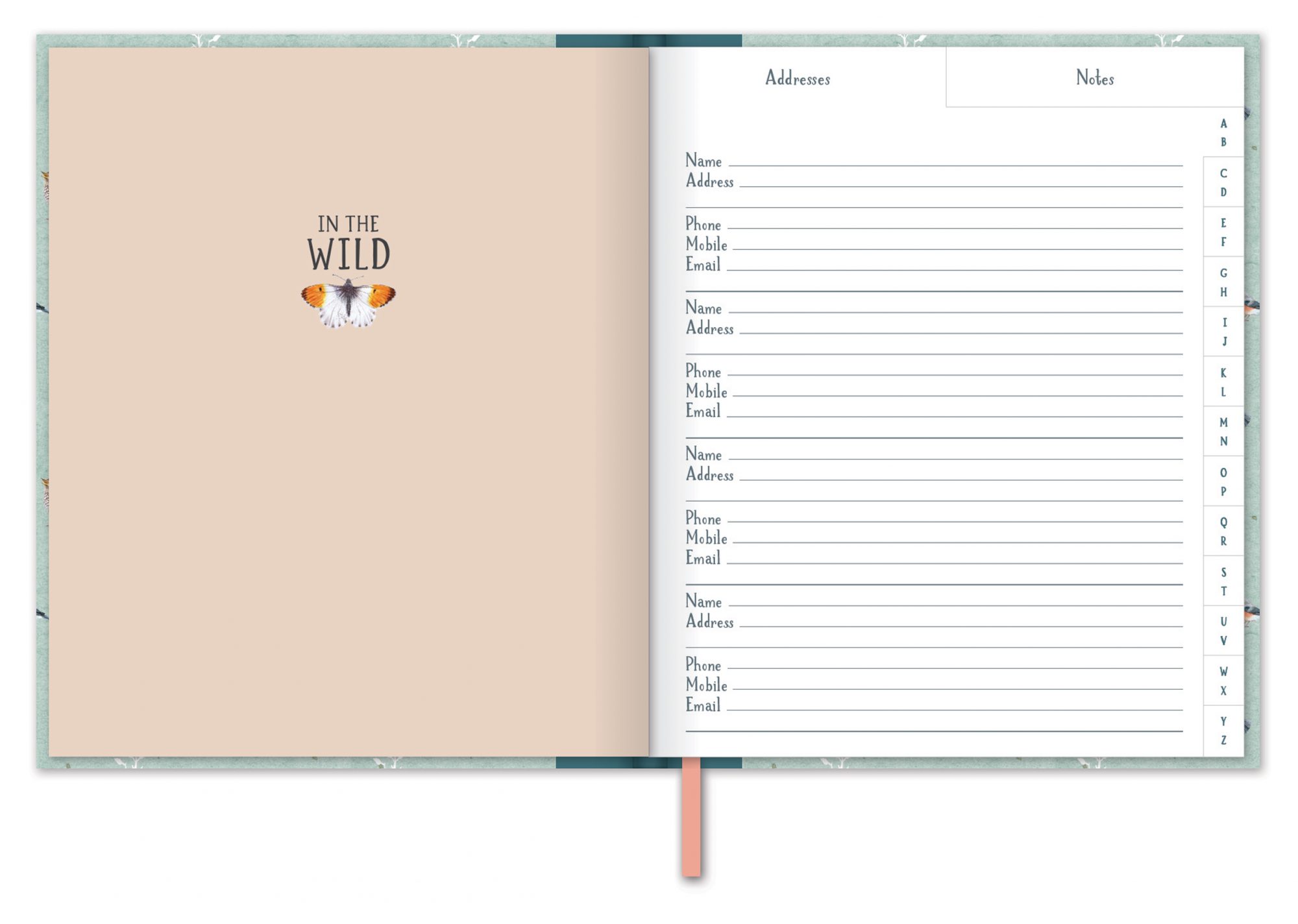 A5 Address Book In The Wild Notebooks & Diaries Mole Avon