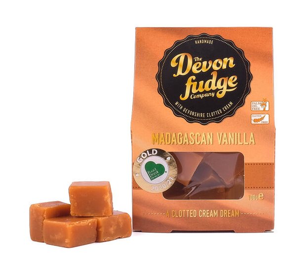 Devon Fudge Company's Vanilla Fudge 100g Confectionary Mole Avon