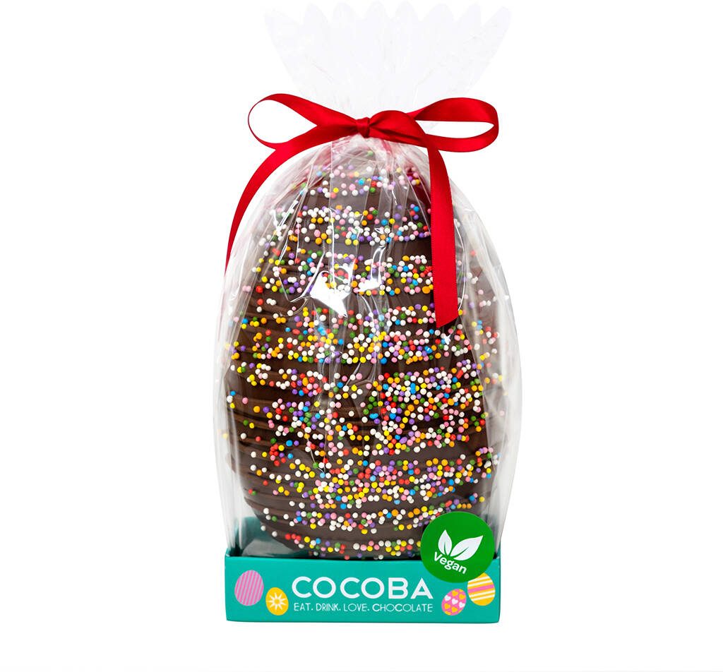 COCOBA Cocoba Vegan Milk Chocolate Egg With Sprinkles 250g Easter