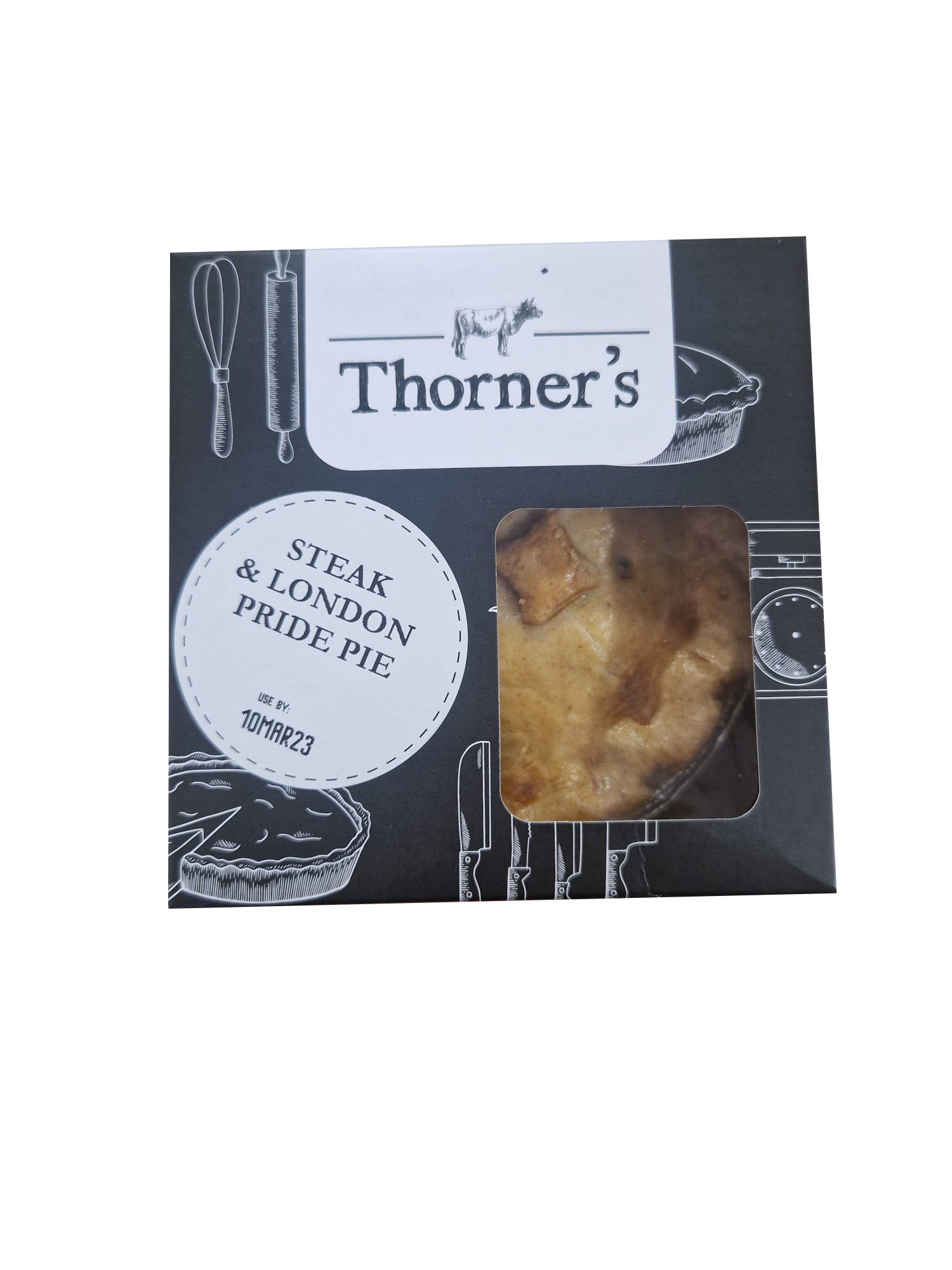 THORNERS Small Steak & Ale Pie Ready Meals Mole Avon