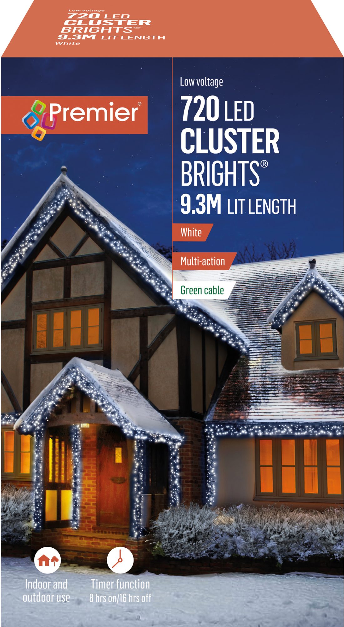 Cluster Brights White 720 LED Lights Mole Avon