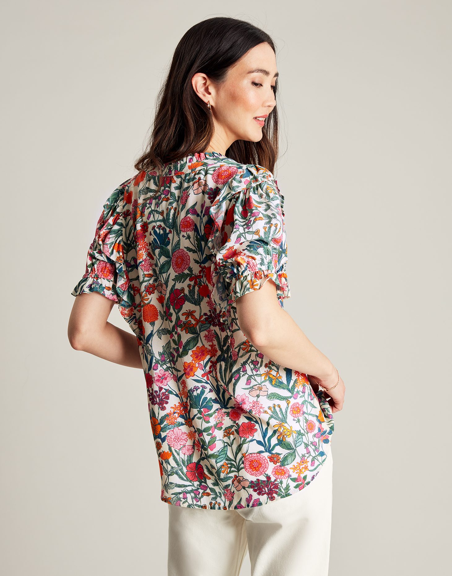 Joules Arlie Floral Top Multi Tops & Dresses Mole Avon