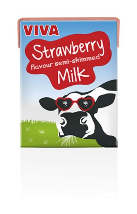 VIVA Viva Strawberry Milk Carton 200ml - Soft Drinks - Mole Avon