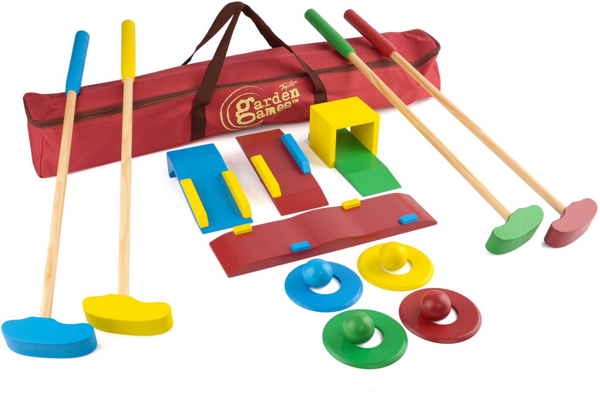 TOYRIFIC Toyrific Wooden Crazy Golf Set Garden Games Mole Avon