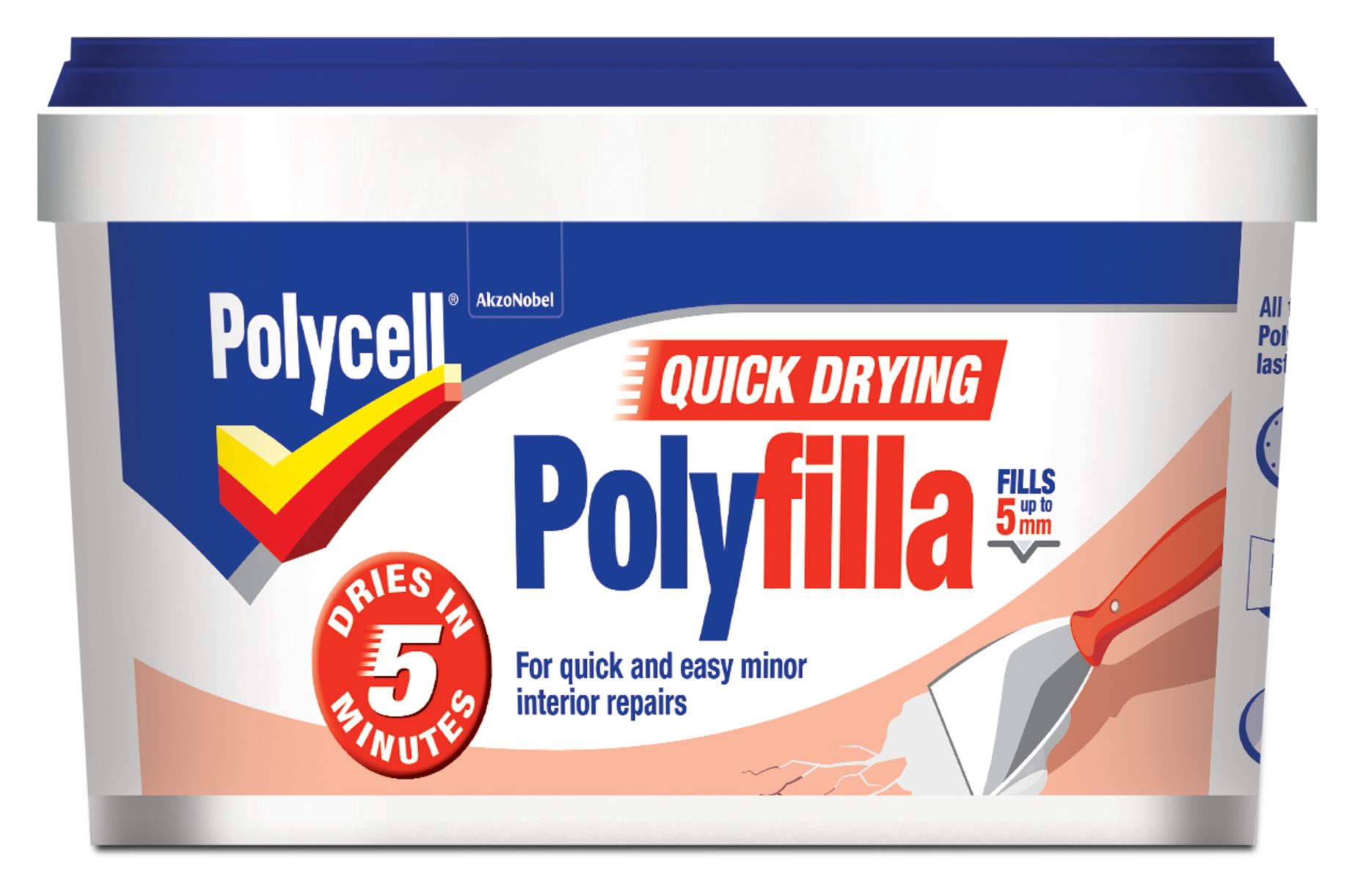 Polycell Quick Dry Polyfilla 500g Sealants & Fillers Mole Avon