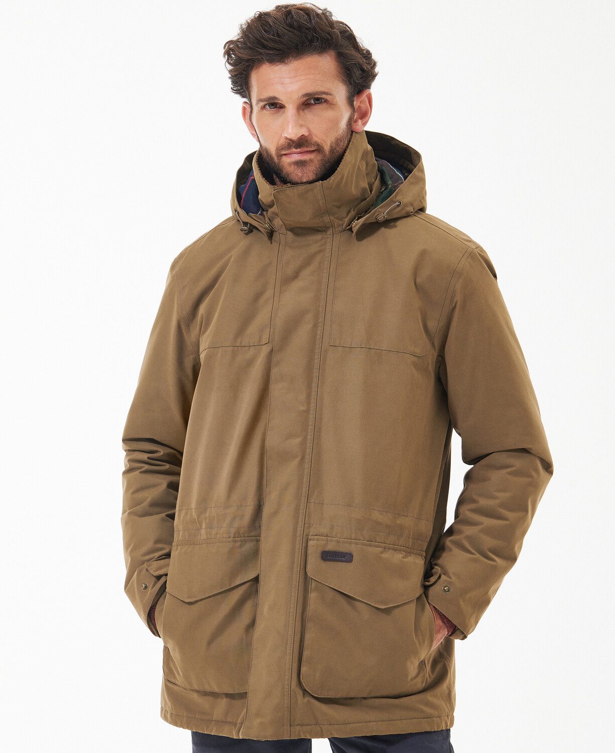 Barbour Lonnen Jacket Clay - Waterproof Jackets - Mole Avon