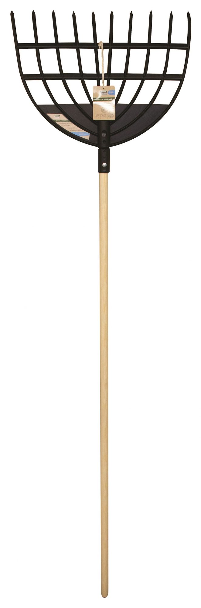 WILKINSO Wilkinson Sword Plastic Lawn Rake With Wooden Handle Forks