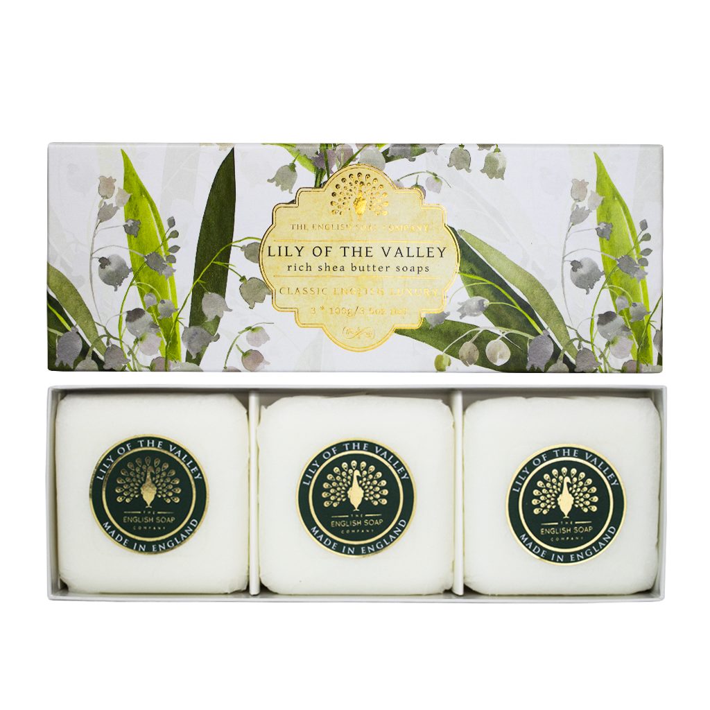 ENGLSOAP Kew Soap Bar Lily of the Valley 3 Pack Gifts & Novelties