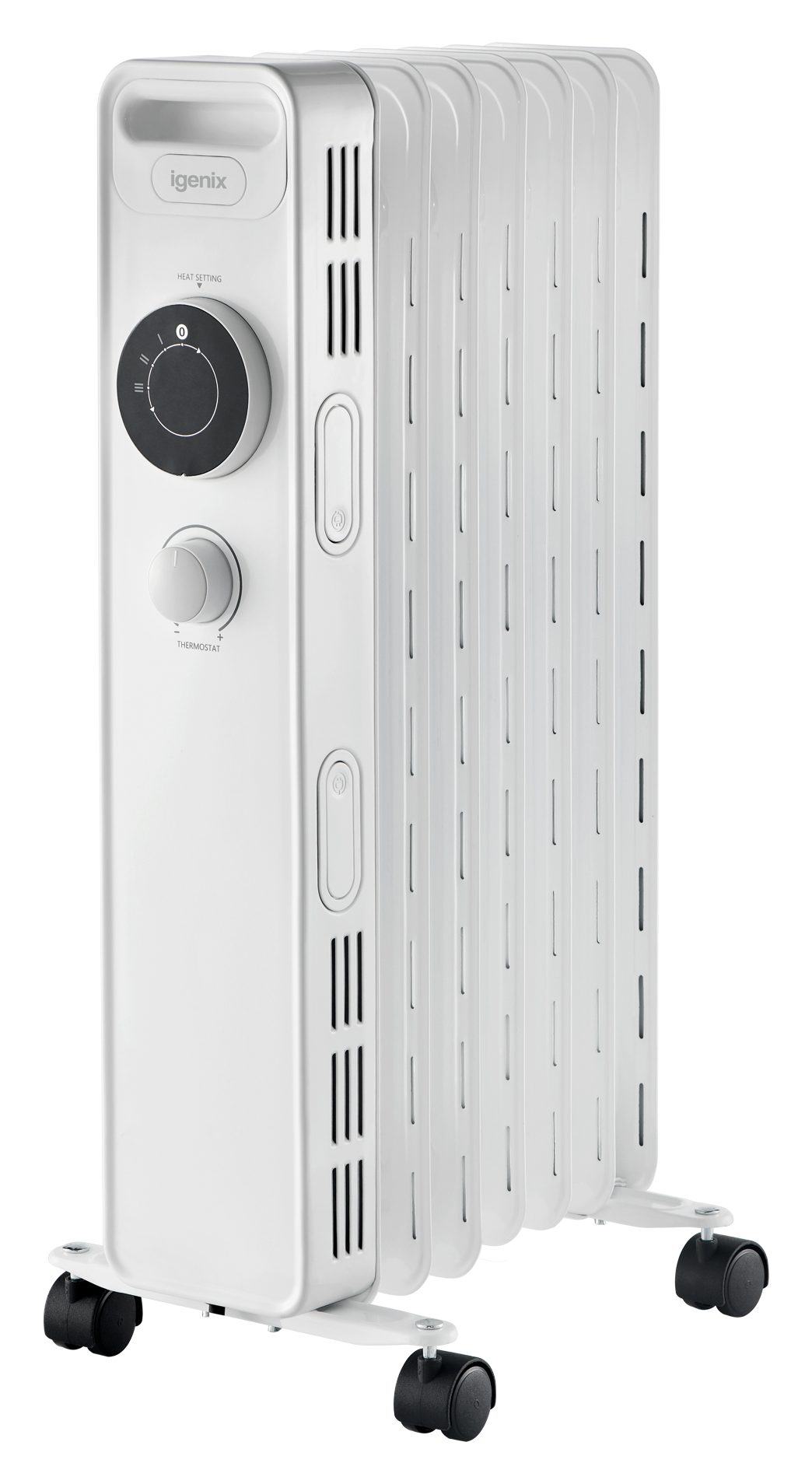 IGENIX Igenix 1.5kw Manual Oil Filled Radiator White Stoves & Heaters