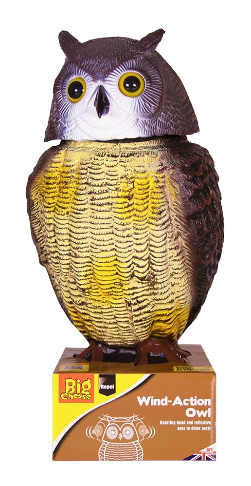 Big Cheese Wind Activated Owl Scarer - Pest Control -