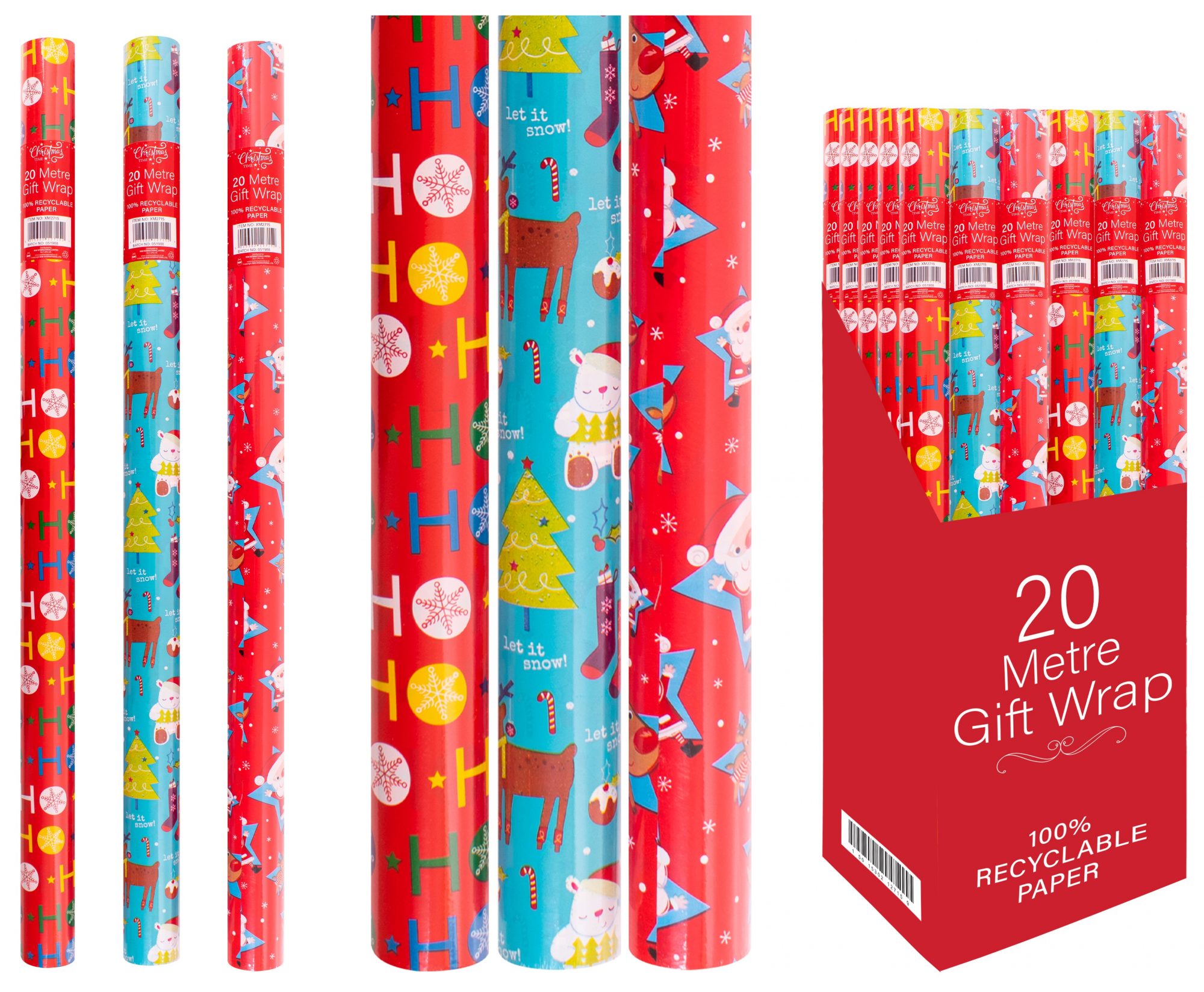 Christmas Wrapping Paper 20m Wrap & Gift Packaging Mole Avon
