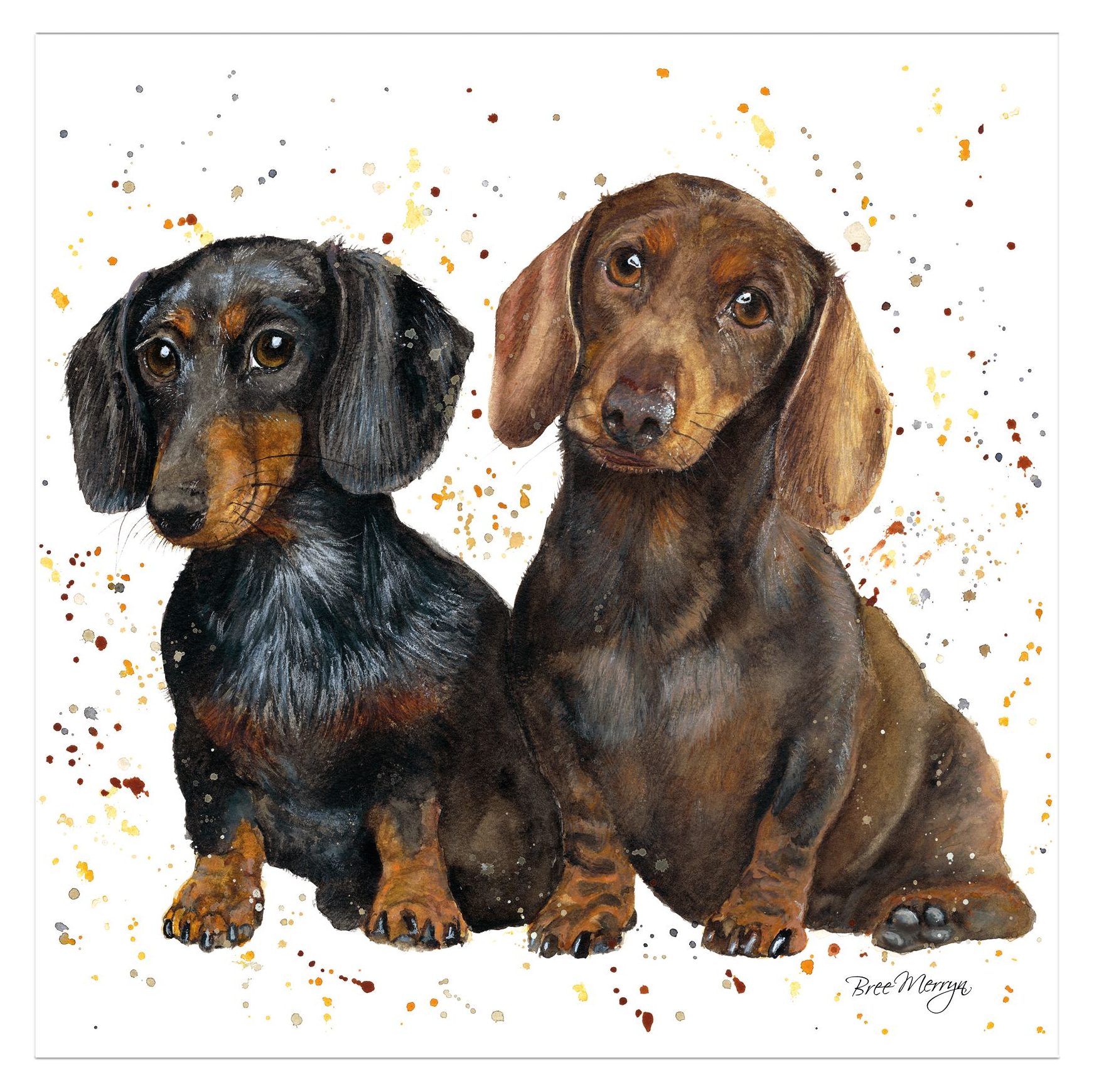 Noel Tatt Carte De Vœux De Noël Artistique « Hayden Le Lièvre » Illustrée Par Bree Merryn – Convient à Tout Destinataire