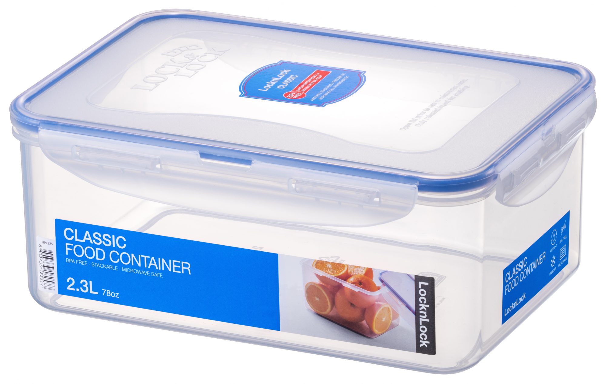 Lock & Lock Contenitore Per Uova, Capienza 18 Uova, Trasparente Con Coperchio Blu, Ermetico