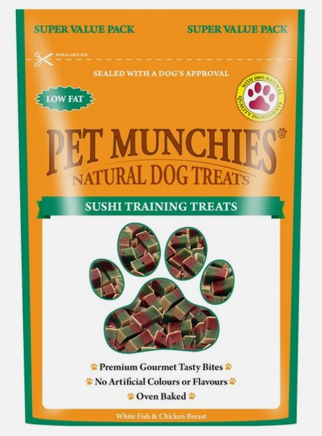 Pet Munchies Dog Training Treats Sushi 150g Chews